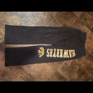 Iowa Hawkeye sweatpants